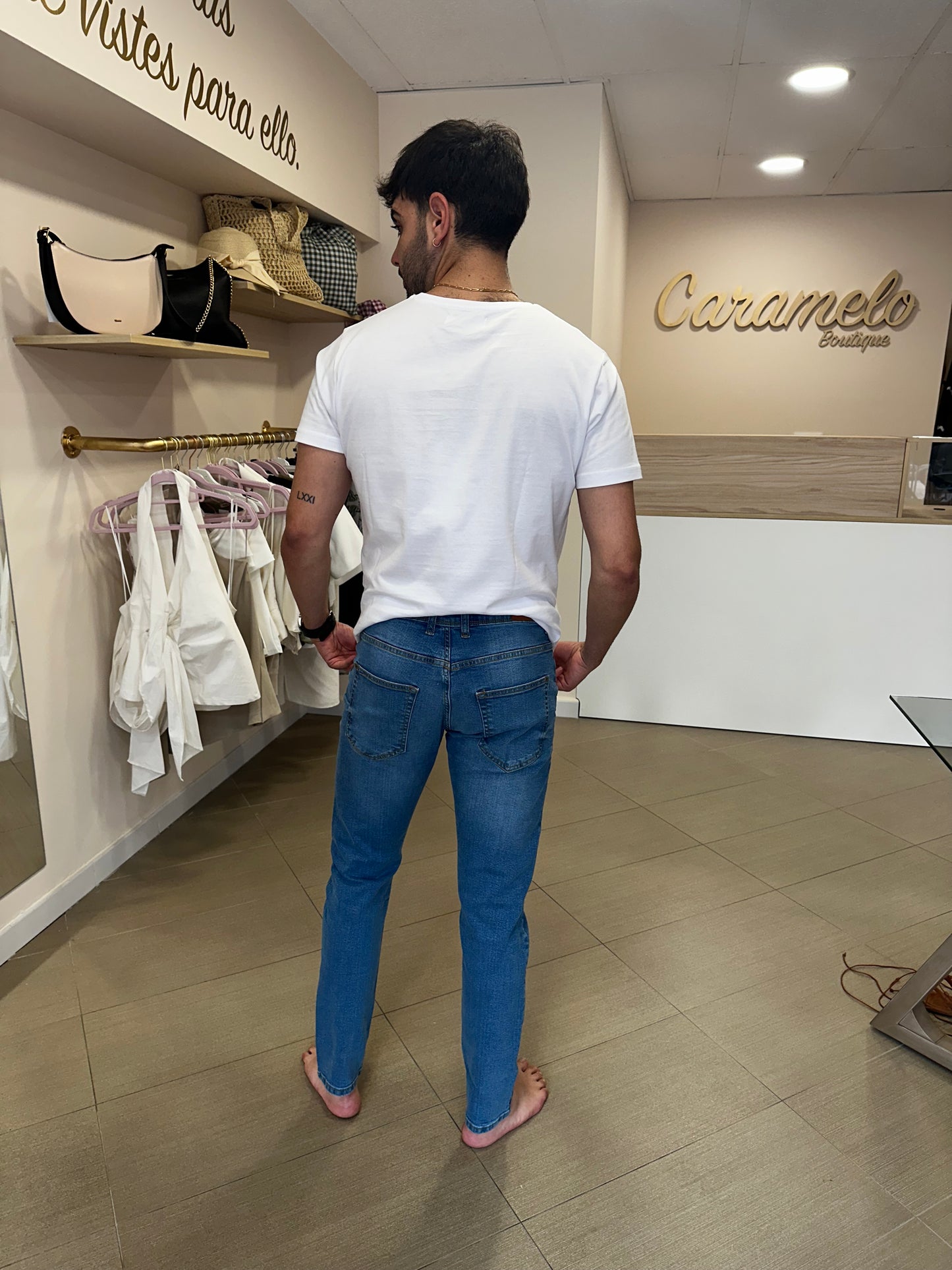 Vaqueros hombre largos