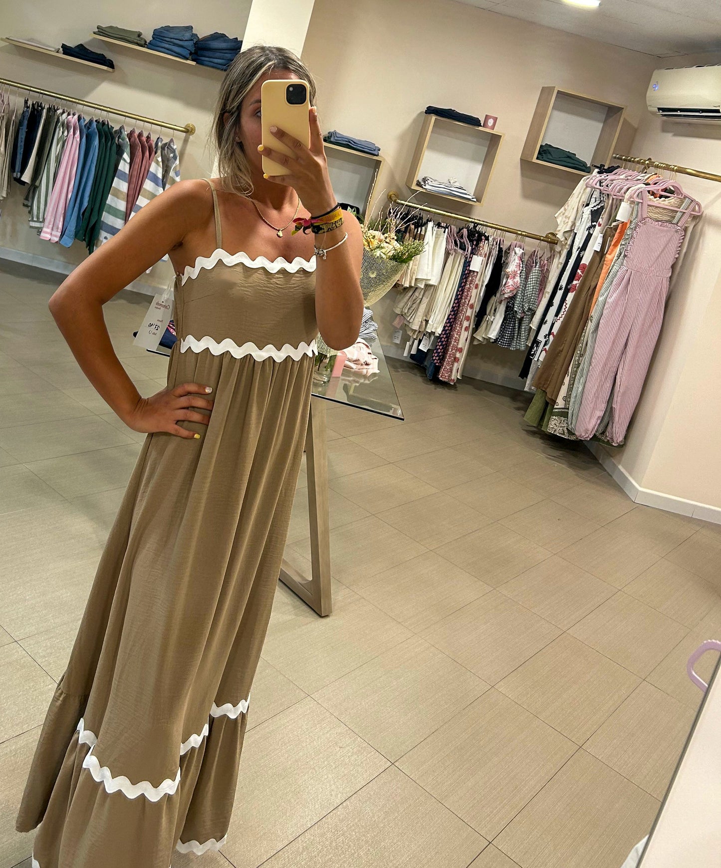 Vestido camel 🤎