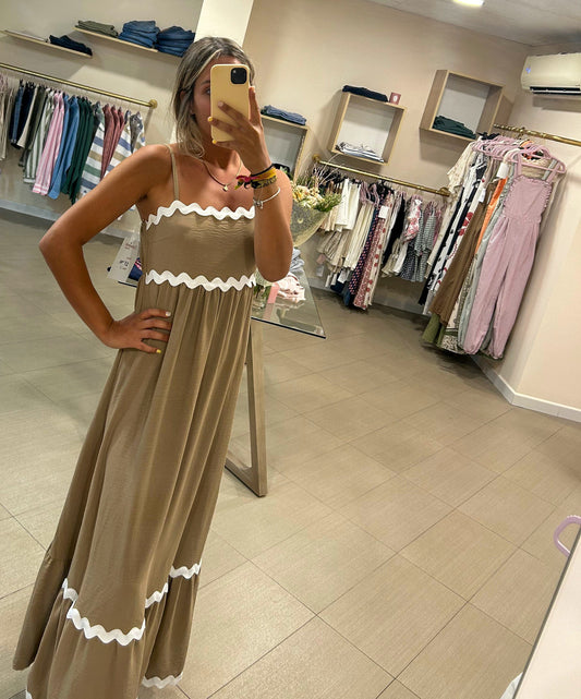 Vestido camel 🤎