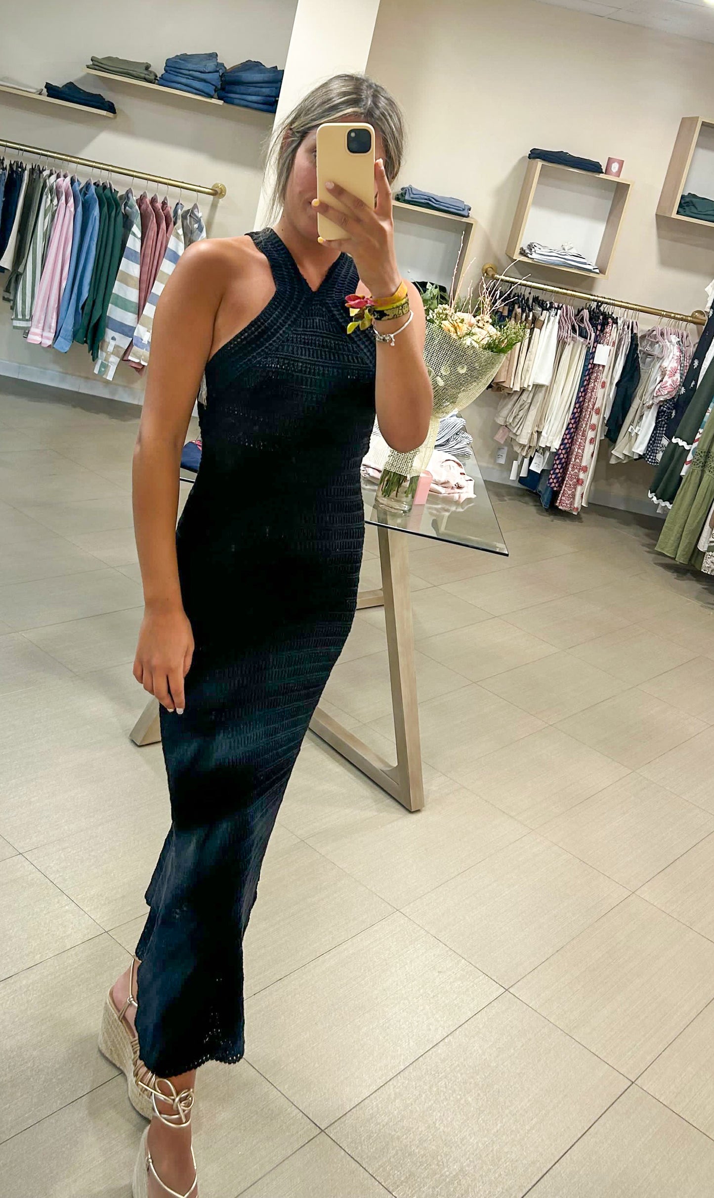 Vestido croché negro🖤